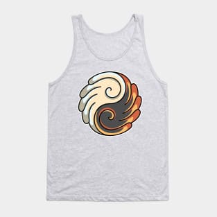 Yin Yang Angel and Demon Wings Tank Top